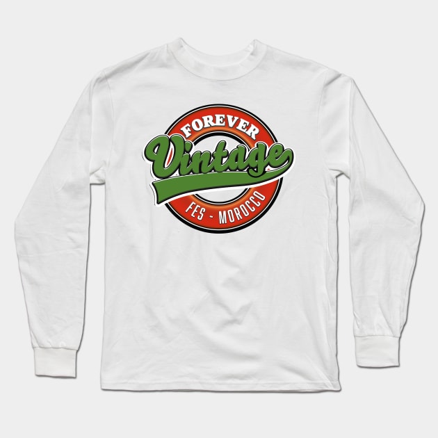 Forever Fes Morocco vintage logo Long Sleeve T-Shirt by nickemporium1